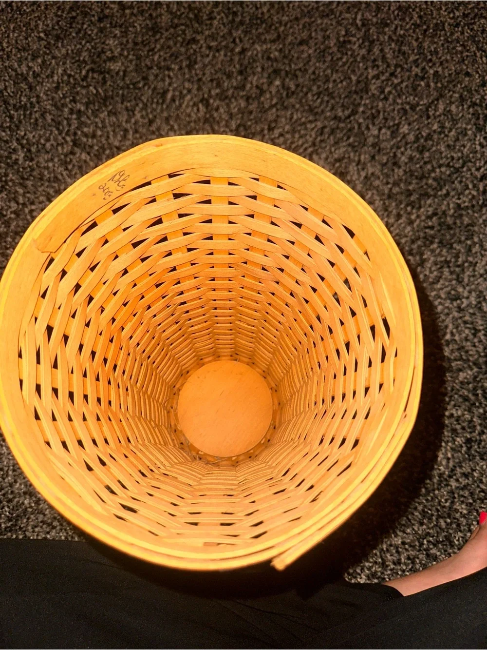 Longaberger 2003 Collectors Club Floral Vase Basket & Protector